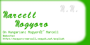 marcell mogyoro business card